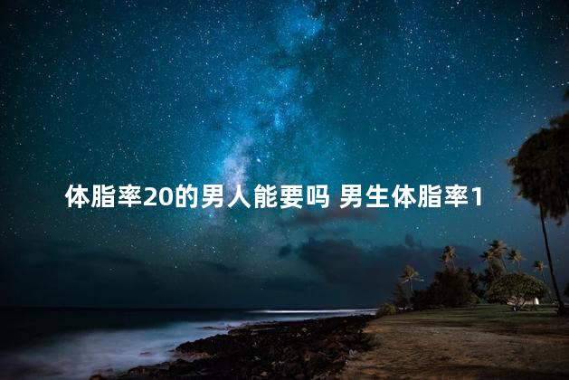 体脂率20的男人能要吗 男生体脂率12